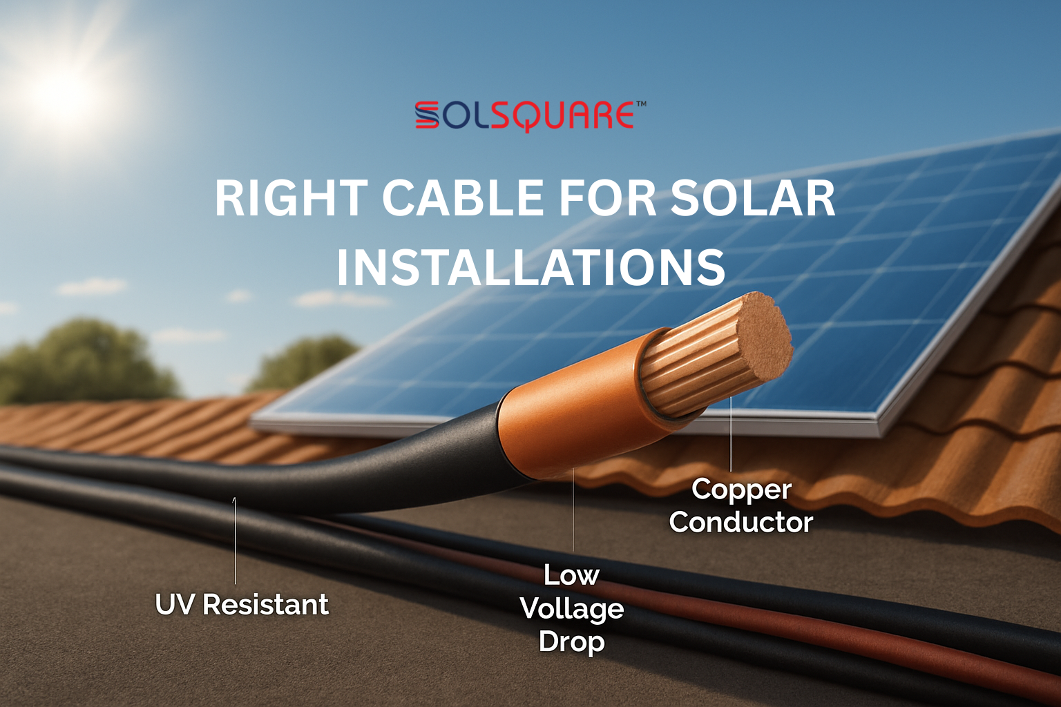 RIGHT CABLE FOR SOLAR INSTALLATIONS